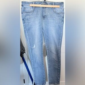 Ladies Jewelled Jeans